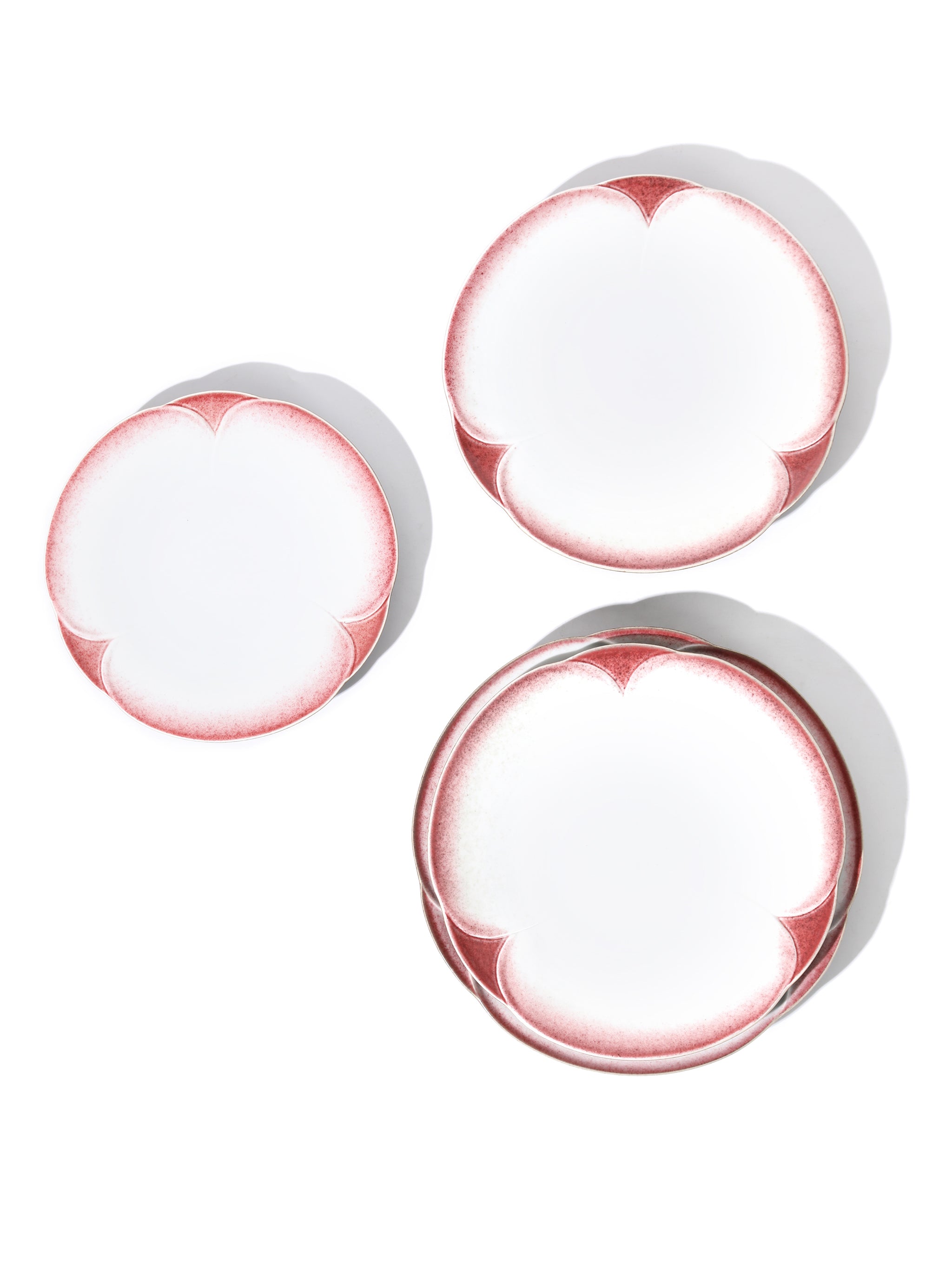 Crimson Petal Plate, 9 inch