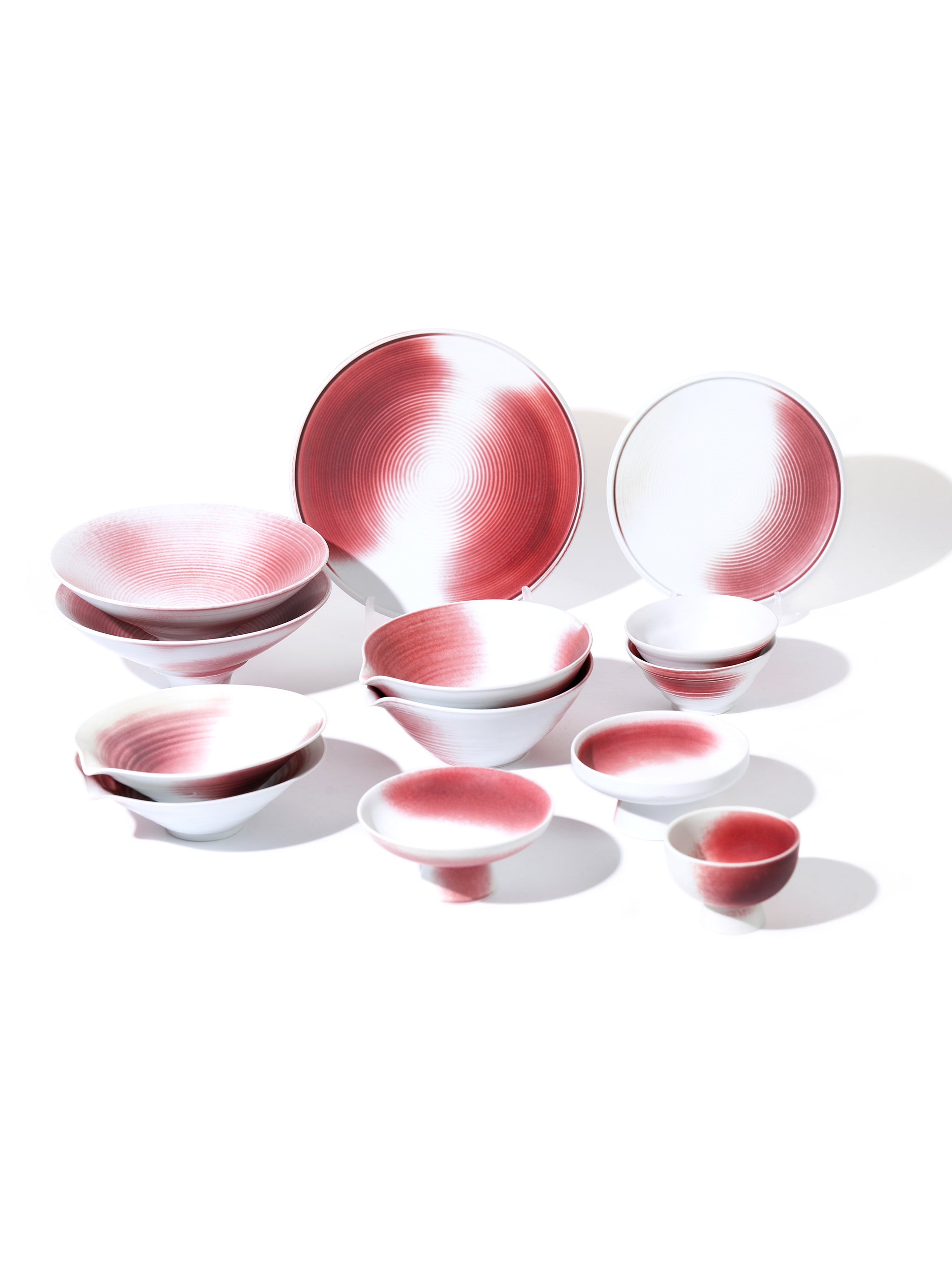 Garnet Blush Dinnerware Collection, Set of 15