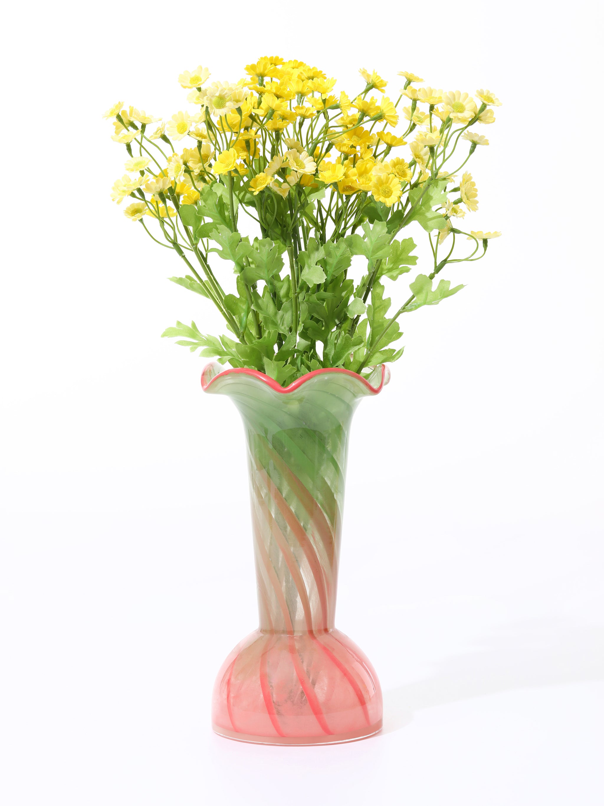 Rose & Meadow Curl Vases, Set of 2