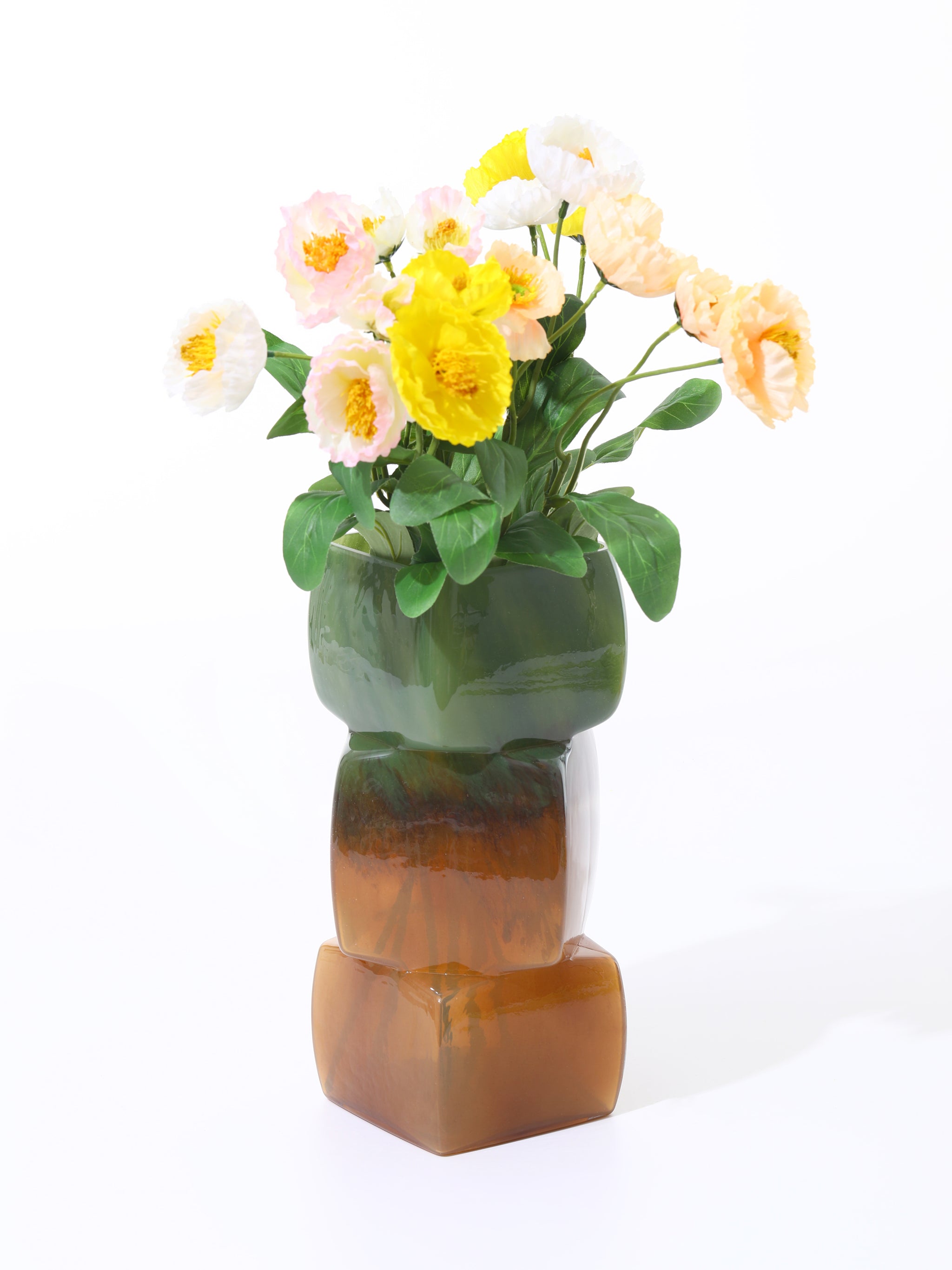 Verde Swirled Bowlder Vase