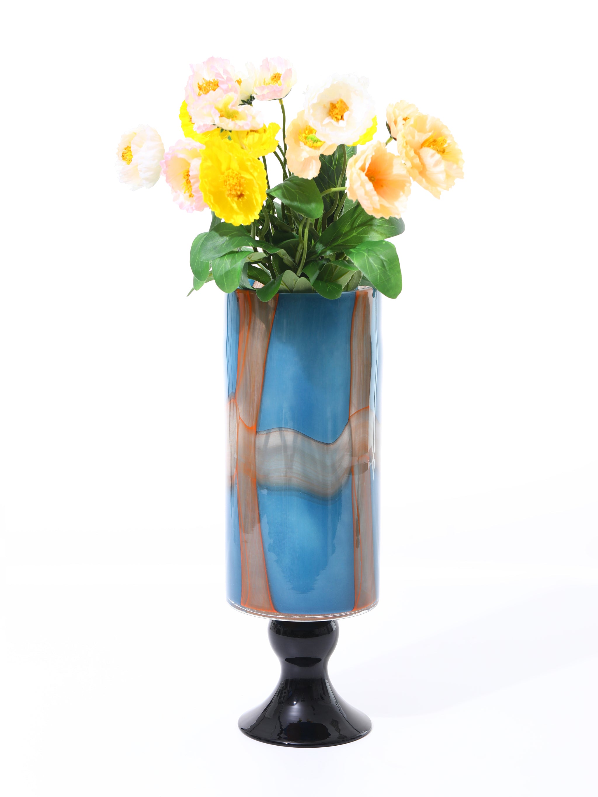 Azure Pedestal Vase