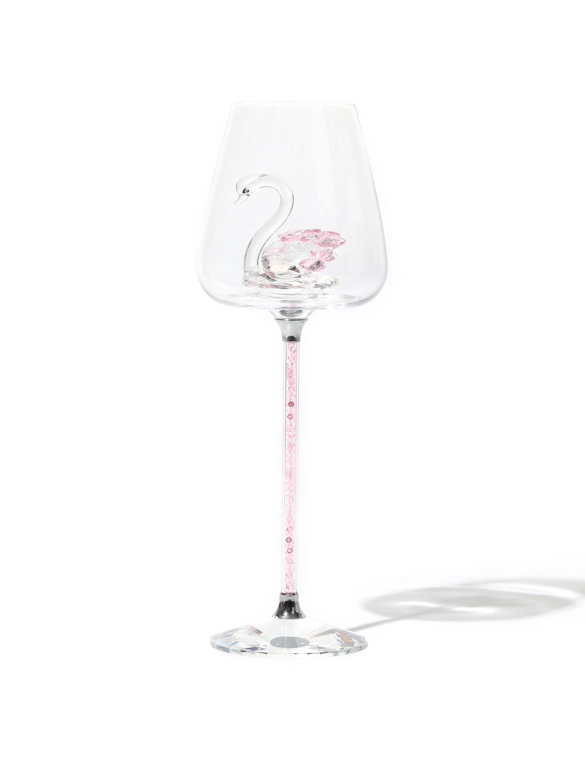 Isabella Swan Lake Wine Glass, Pink