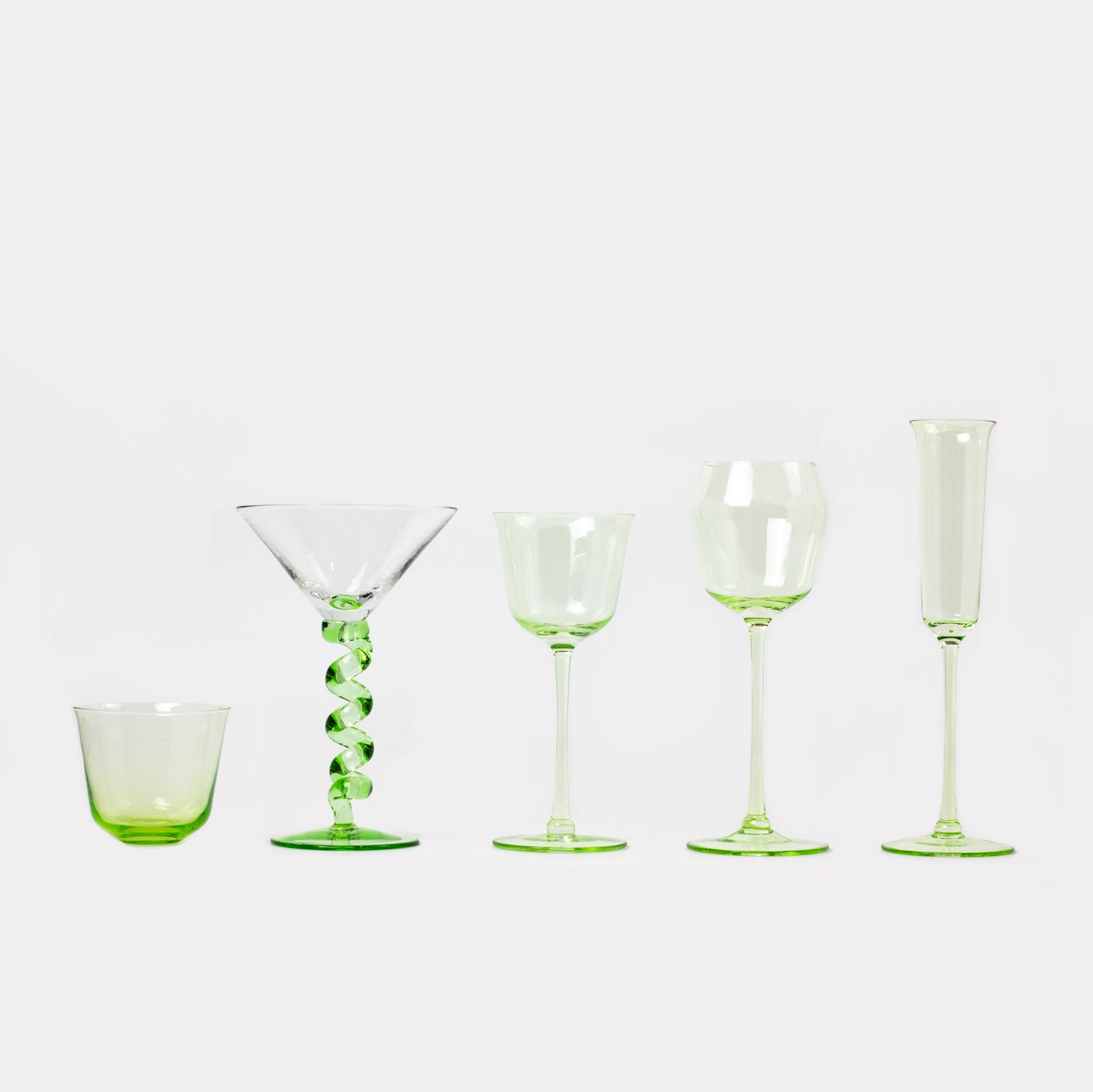 Jade Glasses, Set of 5