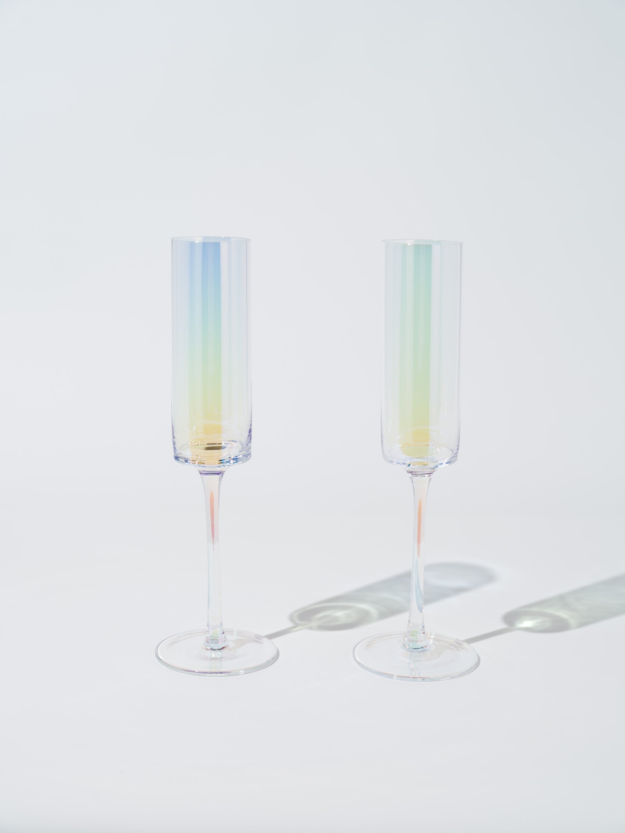 Oliva Iridescent Champagne Flute