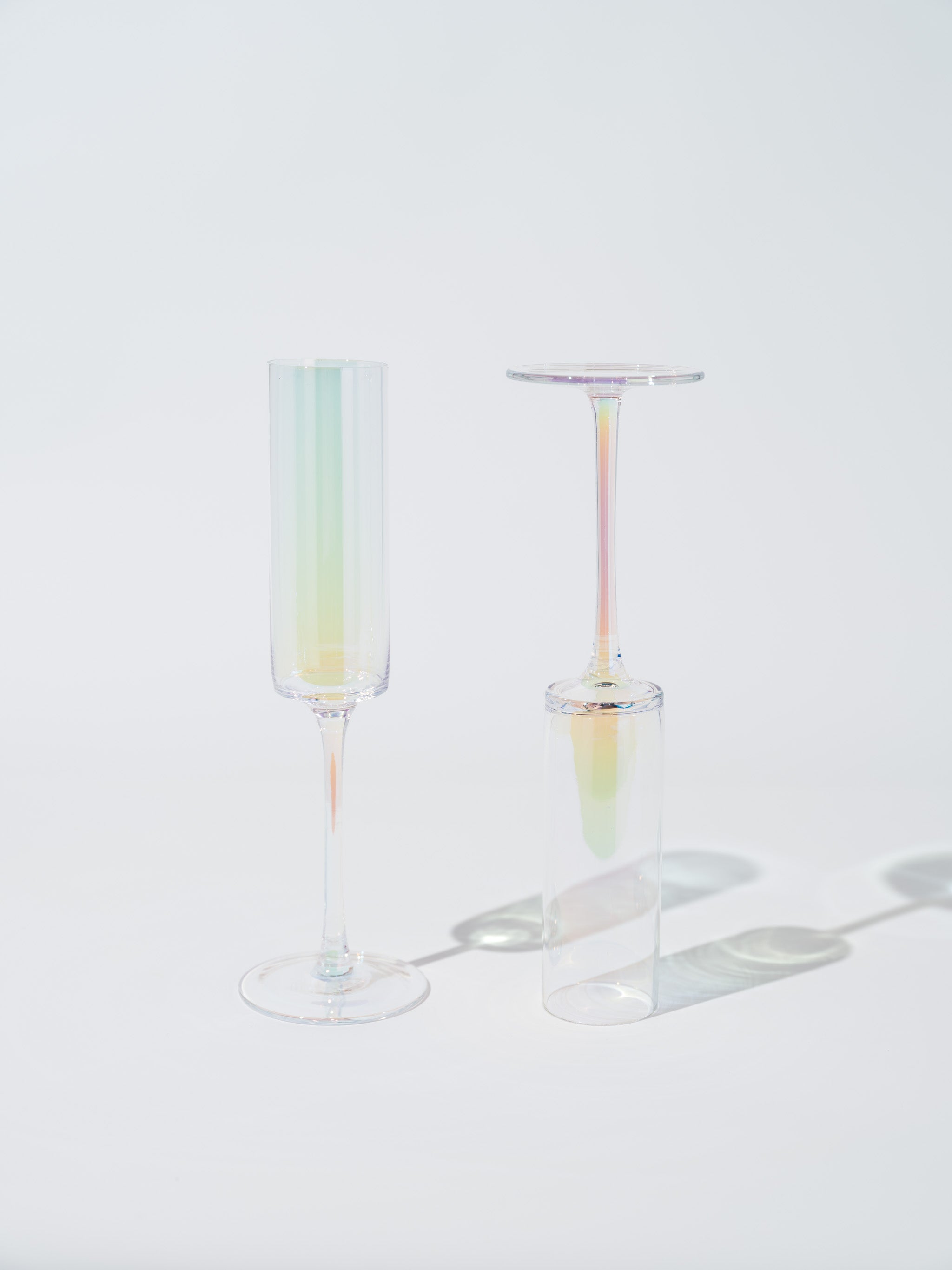 Oliva Iridescent Champagne Flute