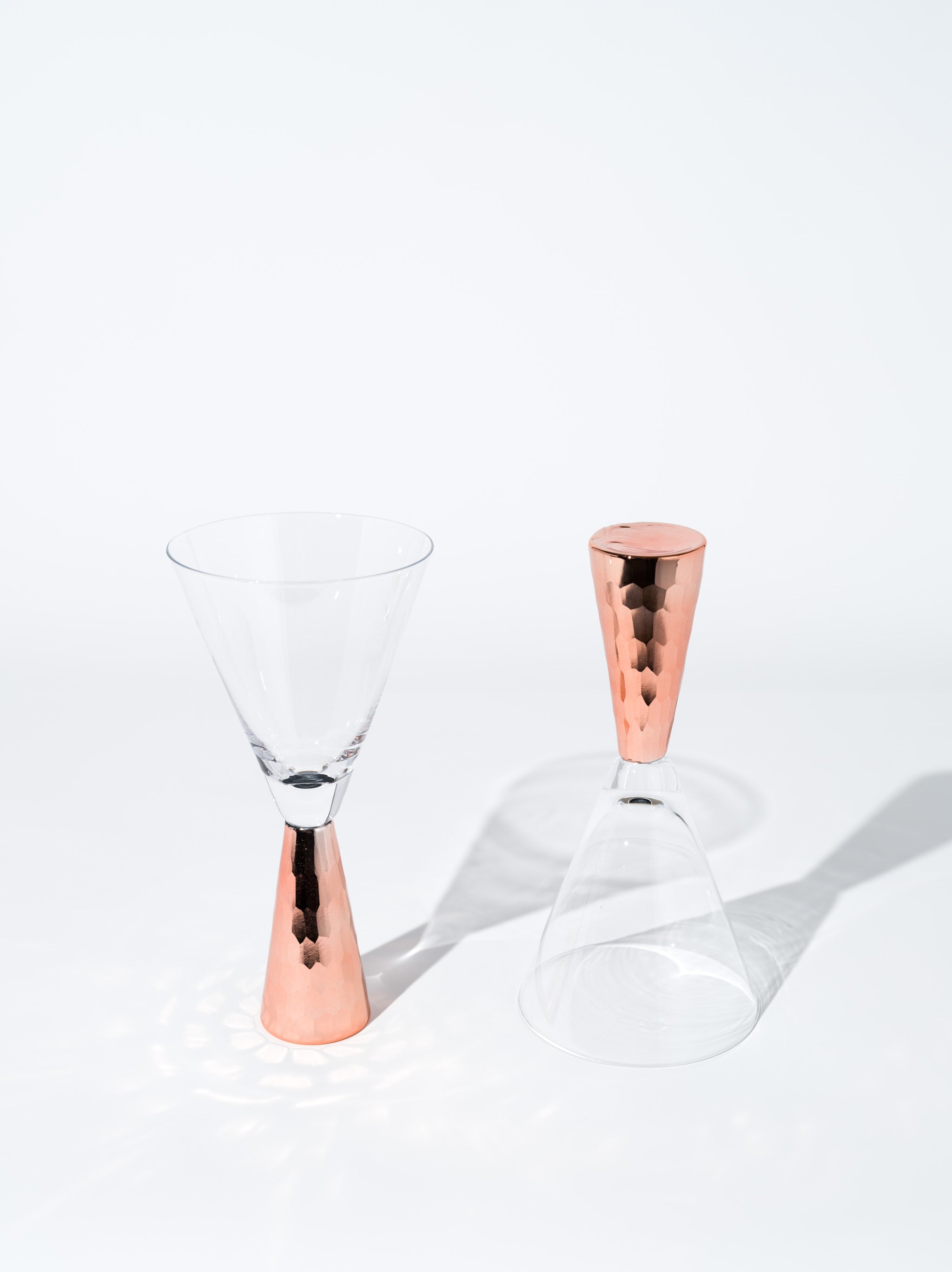 Doris Party Wine Glass, Rose Gold
