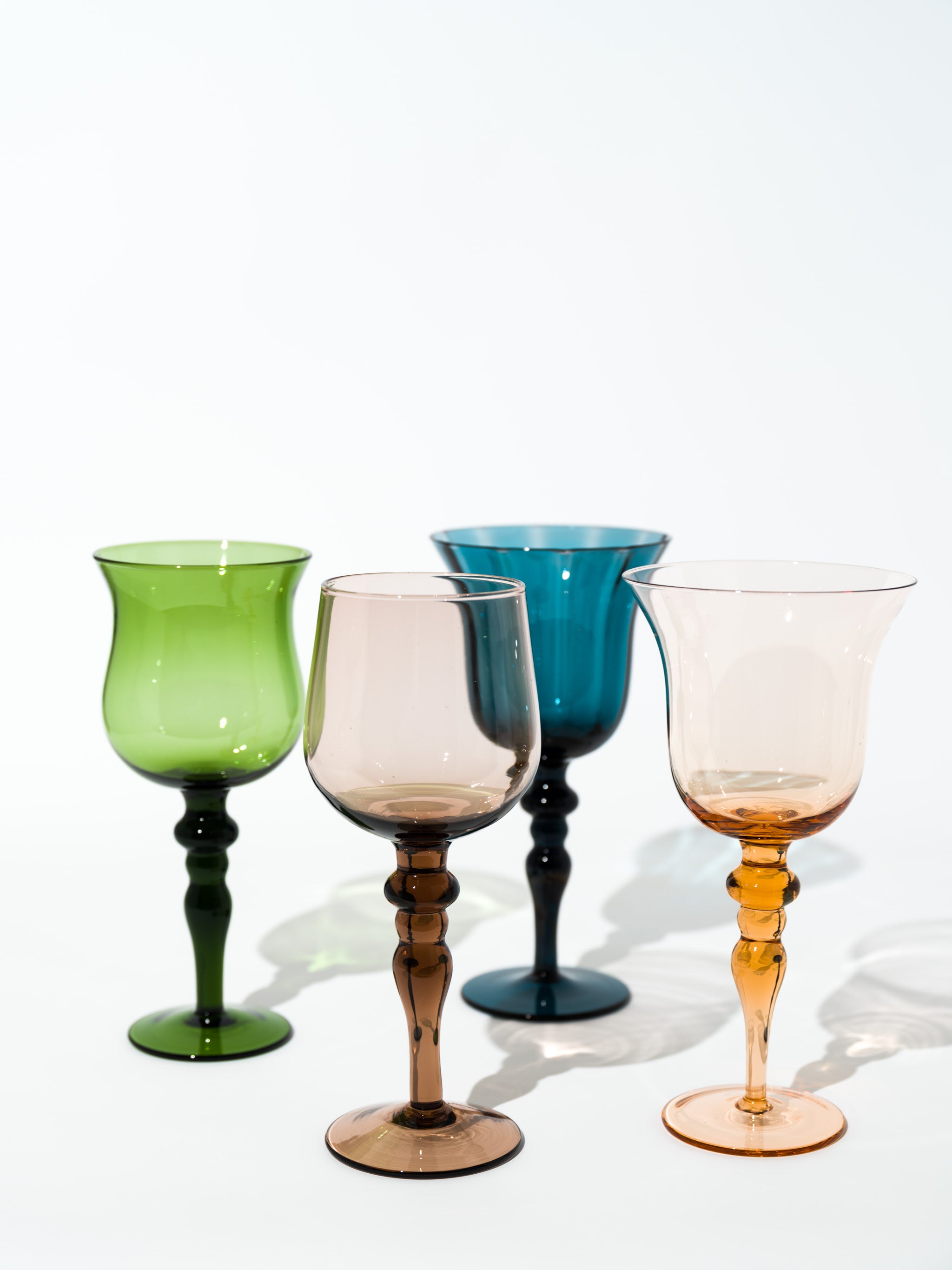 Olive Retro Wine Glass