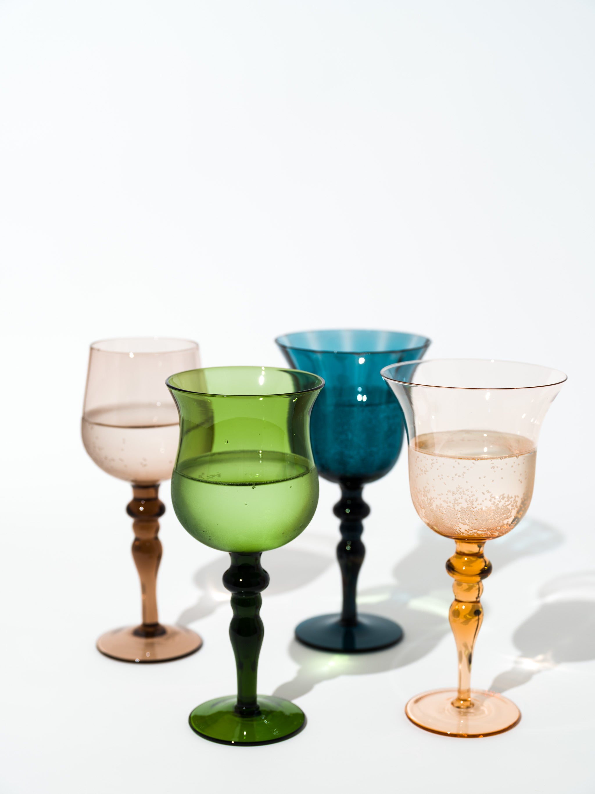 Olive Retro Wine Glass