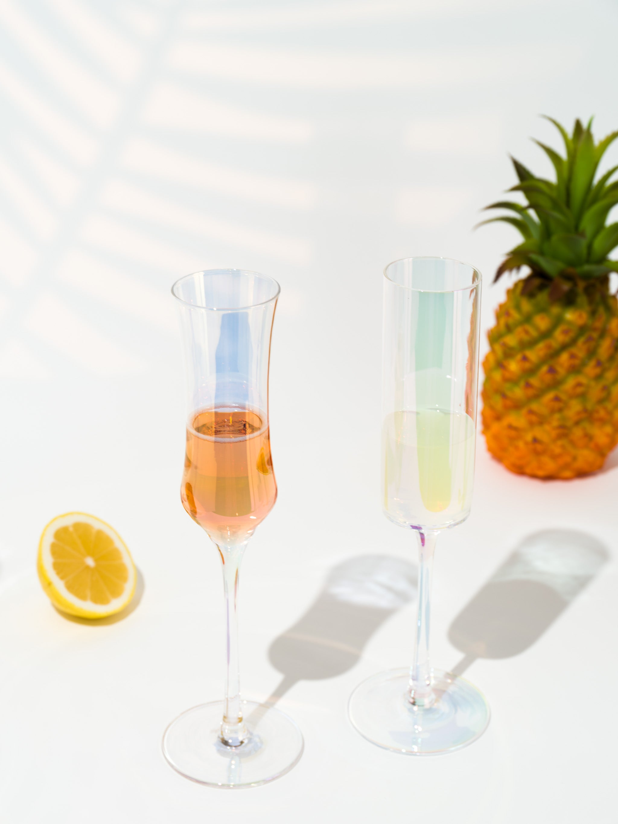 Oliva Iridescent Champagne Flute